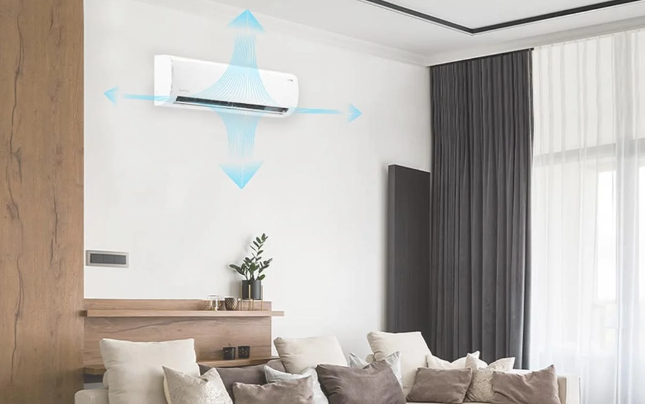 Klimatyzacja Rotenso Ukura U50X 5,3kW WiFi 4D - nowoczesny design, zaokrąglony panel, automatyczne żaluzje 4D