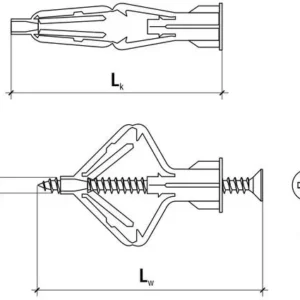 koki do karton gipsu 10 x 50 nylon 100szt e8145f66dbb24ba8994ed01d3b235cc2