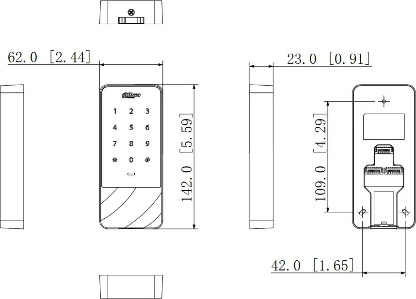 KONTROLER DOSTĘPU DAHUA ASI1201E-D