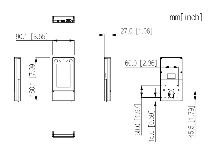KONTROLER DOSTĘPU DO ROZPOZNAWANIA TWARZY DAHUA ASI6213S-PW