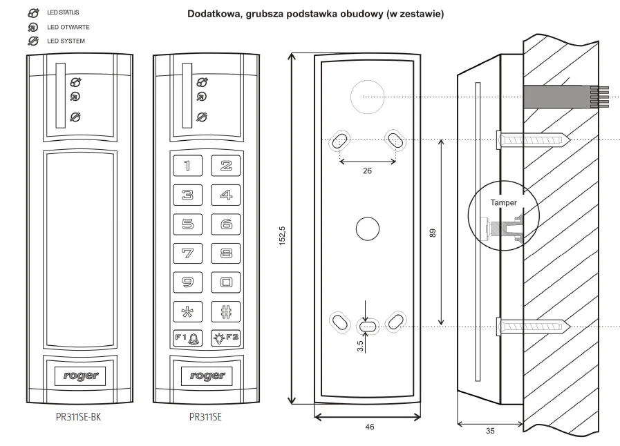 Kontroler dostępu ROGER PR311SE