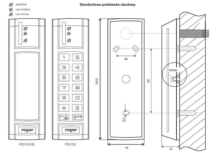 Kontroler dostępu ROGER PR311SE