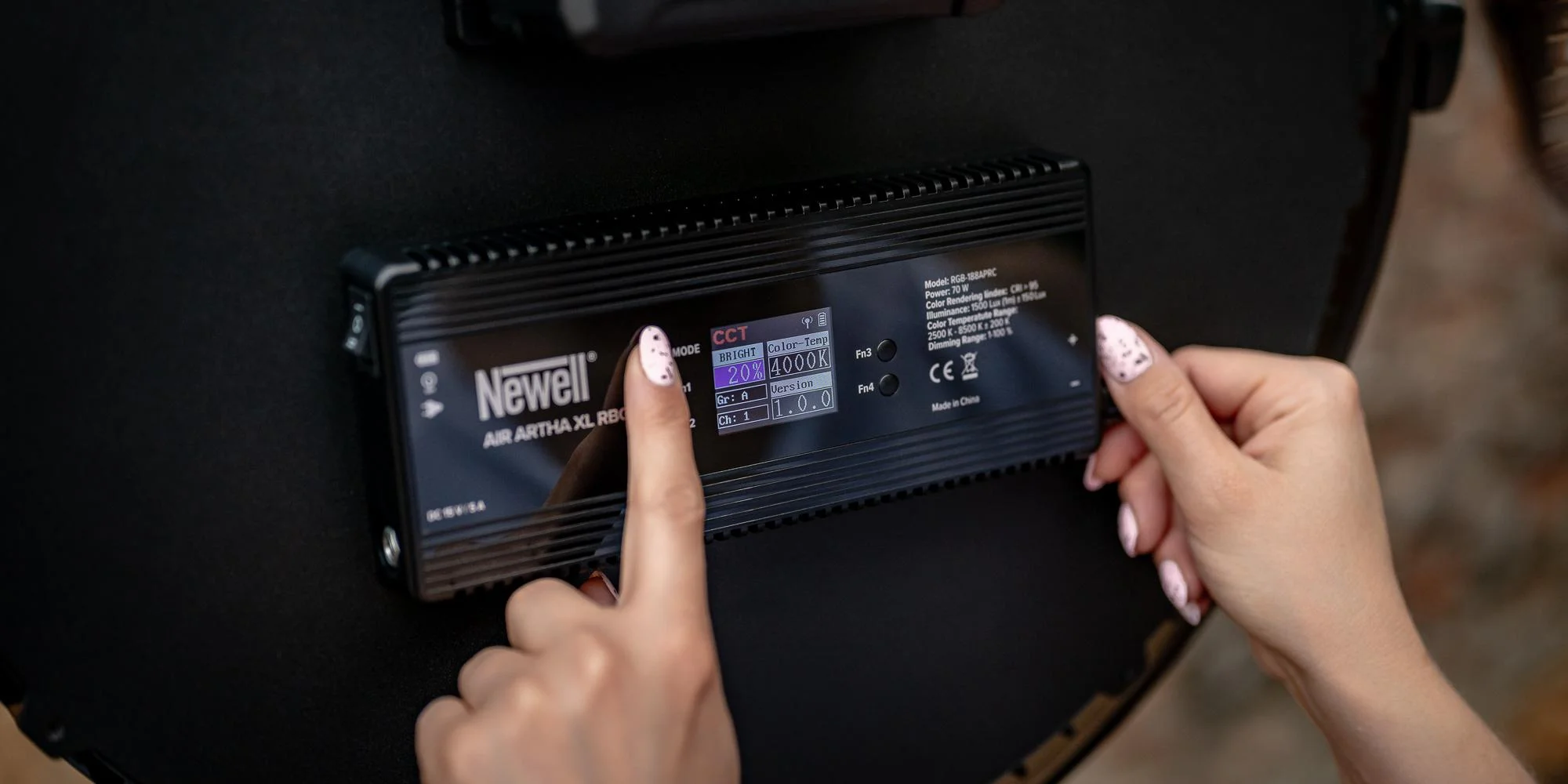 Lampa LED Newell Air Artha XL RGB RC APP