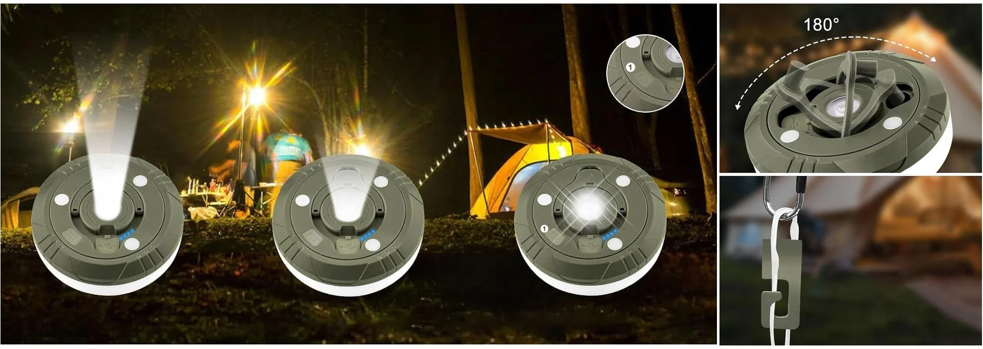 Lampka LED Newell CampBlaze ze sznurem świetlnym