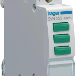 lampka sygnalizacyjna 230v ac 3 x zielony led hager svn221 0fb95e45135146f4aaecd43464191af6