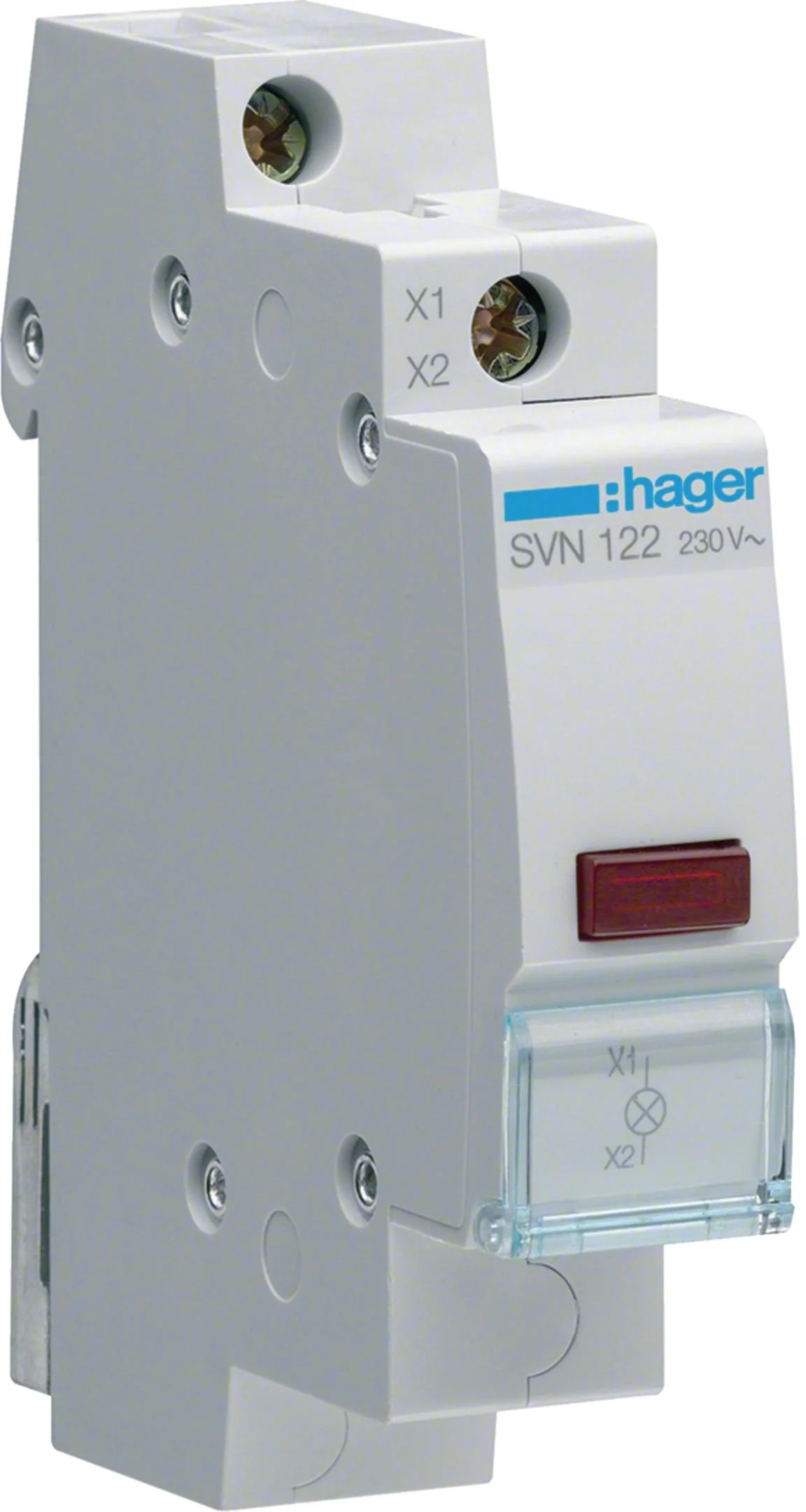 Lampka sygnalizacyjna, 230V AC, Czerwony LED HAGER SVN122