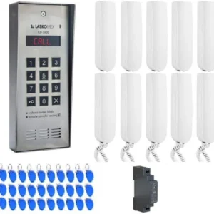 laskomex system domofonu 10 lokatorow 1 wejscie ac76c7559fd944ba89315e743f874c73