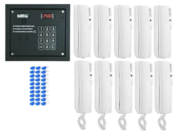 laskomex system domofonu 10 lokatorow 1 wejscie czytnik rfid e4ed146d7ead440cb8c6d8fe094bf559