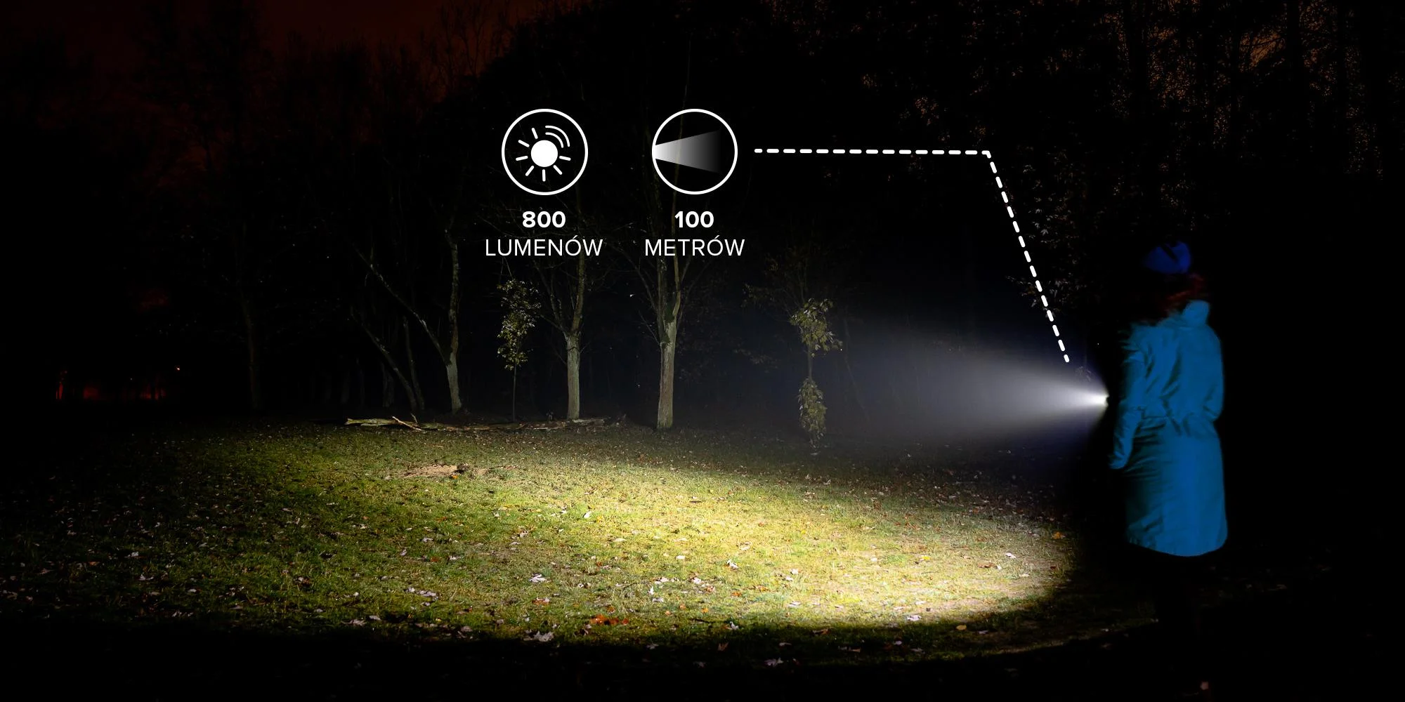 Latarka LED Newell EDC Nyks Solid - czarna