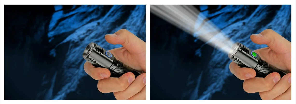 Latarka ręczna everActive FL-2000R - przydatne światło stroboskopowe i tryb boost 2000 lumenów