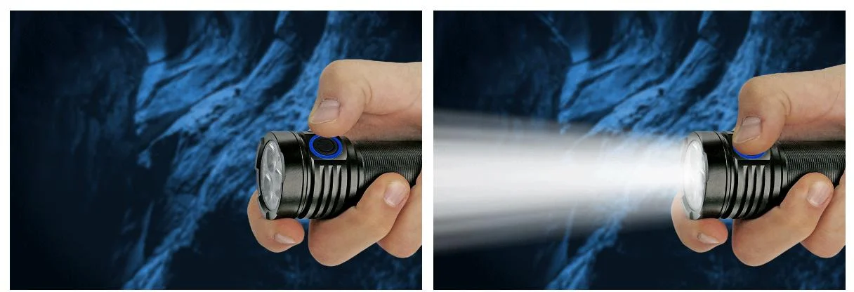 Latarka ręczna everActive FL-3300R Luminator IPX4 - tryb stroboskopowy dla zwiększenia Twojego bezpieczeństwa