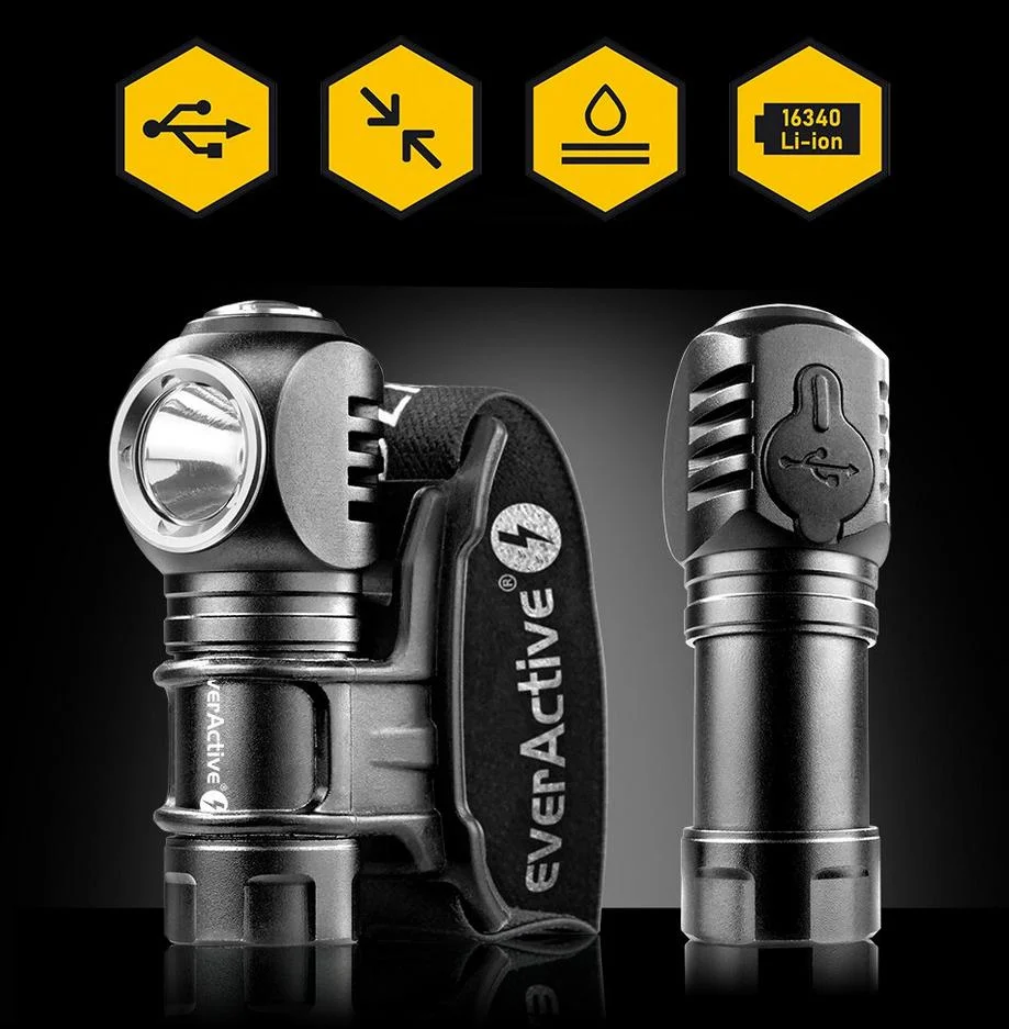 Latarka ręczna / czołowa Luminus SST20 10W LED everActive FL-55R 500 lumenów IP66