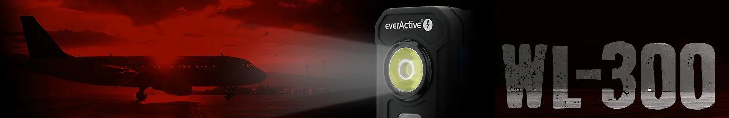 Latarka warsztatowa inspekcyjna COB LED everActive WL-300 300 lumenów IPX4 z magnesem