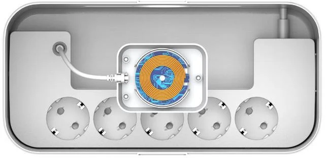 LISTWA ANTYPRZEPIĘCIOWA Z ZABEZPIECZENIEM Energizer 5x SCHUKO 2x USB-A 1x USB-C 2500W 10A KABEL 2M - specyfikacja techniczna: