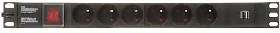 listwa zasilajaca 6 gniazd schuko pd 6r usb 2414b000d72a43ea80bdce755545ef38