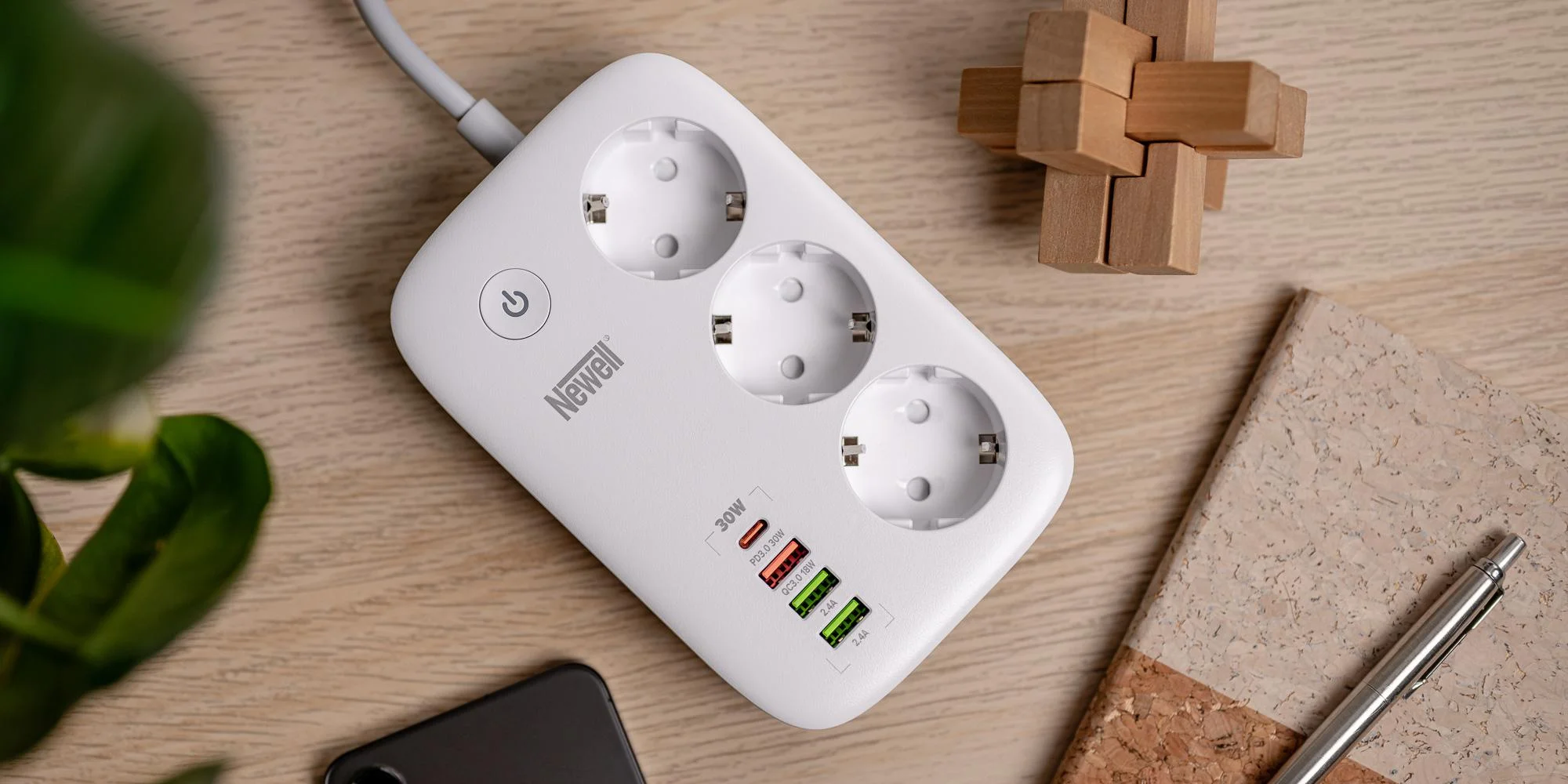 Listwa zasilająca Newell Power Office WiFi PD 30W