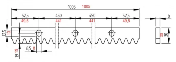 listwa zebata came m4 81000mm metalowa do bram przesuwny e0840d0f6d6f41139070224199167238