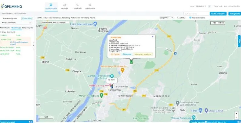 Lokalizator GPS Mking MK02 Śledzenie Pojazdu Łodzi
