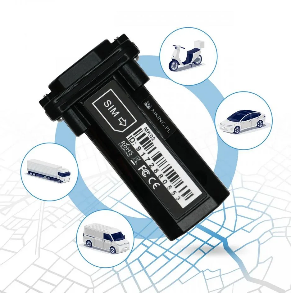 Mking MK02 - wodoodporny lokalizator GPS z możliwością podpięcia całej floty pojazdów do 1 konta