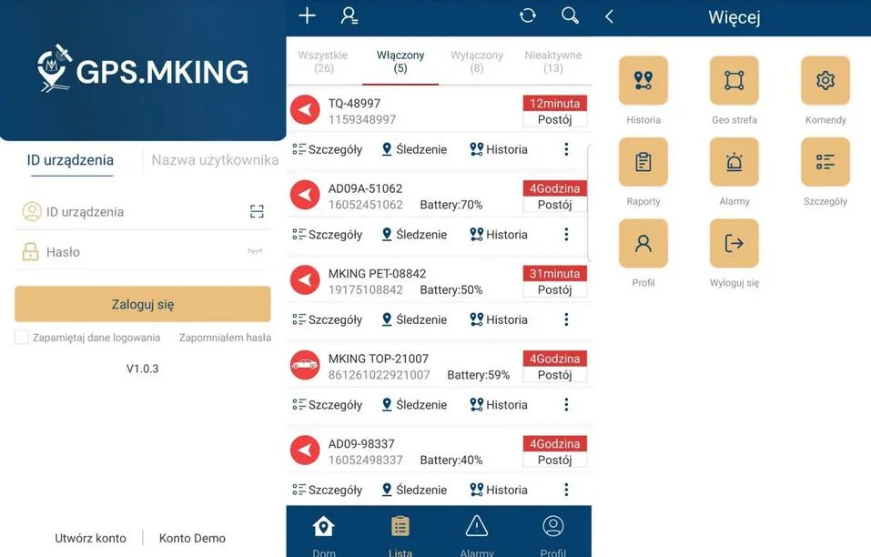 Lokalizator GPS Mking MK07A 120 dni Magnes Śledzenie Podsłuch