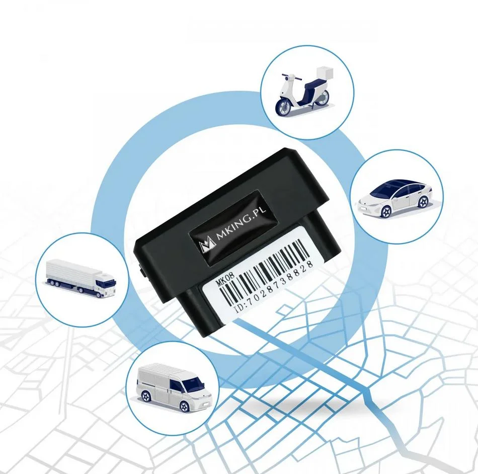 Mking MK08 - lokalizator GPS do interfejsu OBD z możliwością podpięcia całej floty samochodów do 1 konta
