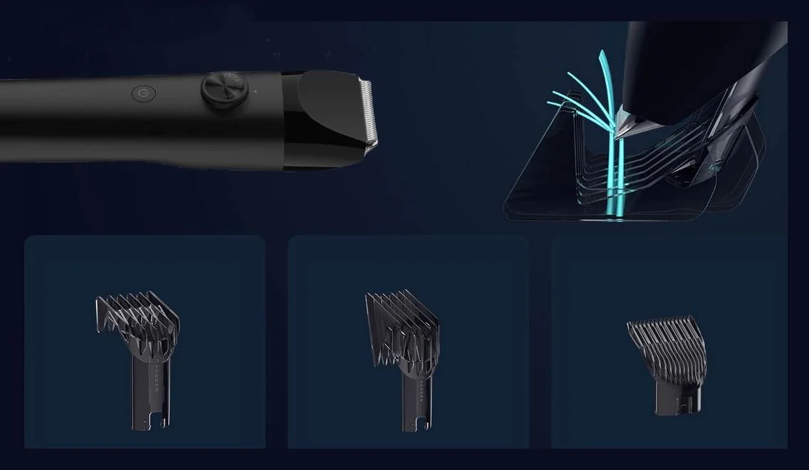 Xiaomi Hair Clipper EU - zobacz, co zyskasz dzięki jej dodatkowym nakładkom: