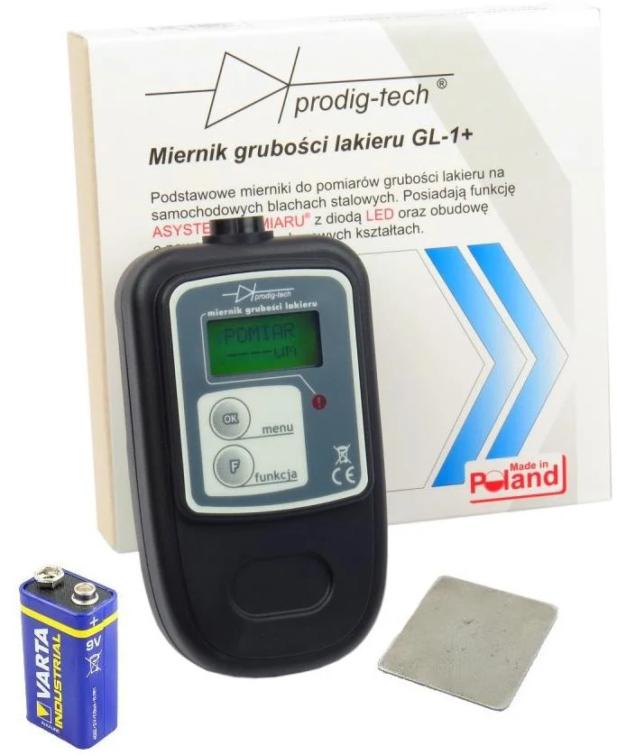 CECHY MIERNIKA GRUBOŚCI LAKIERU GL-1+ FE: