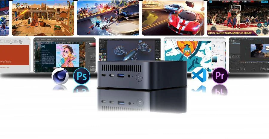 Mini PC Blackview MP100 Ryzen 7-5825U/16GB/SSD 1TB/Win 11 Pro czarny