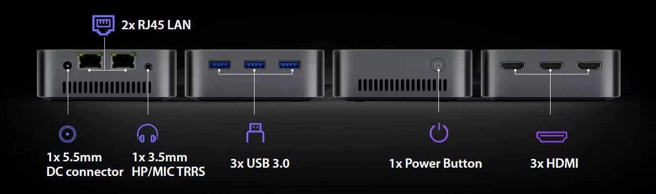 Mini PC Blackview MP80 N5095 16GB 1TB-SSD W11 Home