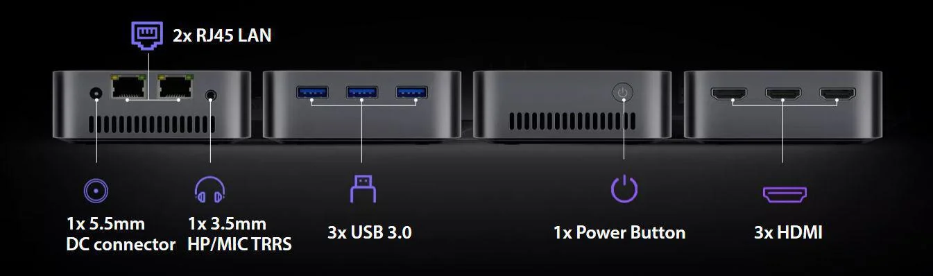 Mini PC Blackview MP80 N97 16GB 512GB-SSD W11Pro