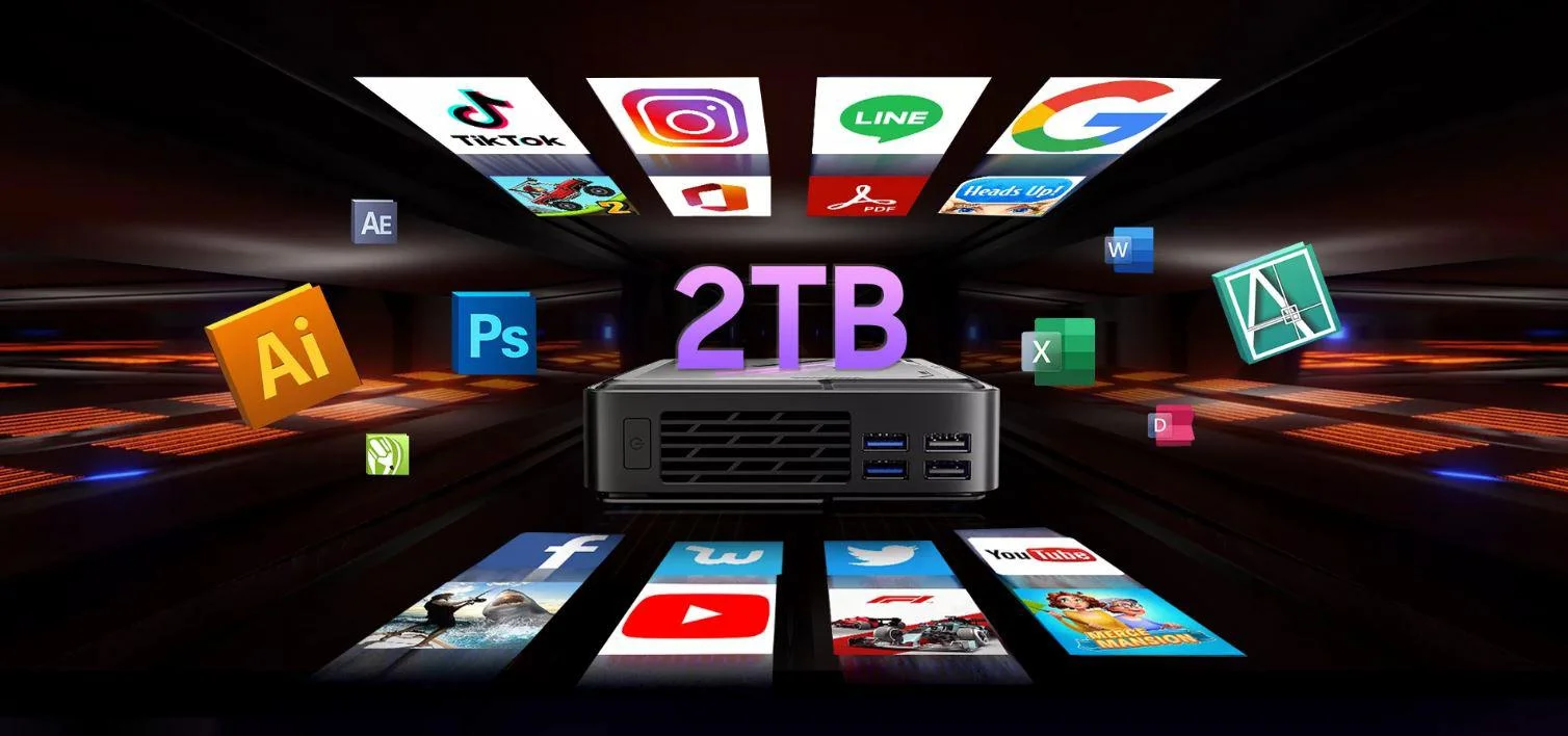 Mini PC Blackview MP90 N97/16GB/SSD-1TB/Win 11 Pro czarny