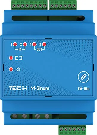 Moduł karta wejść/wyjść na szynę DIN KW-10m Tech sterowniki