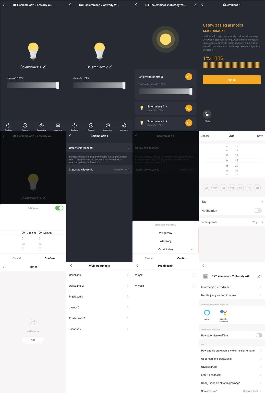 Najczęściej zadawane pytania – OXT mini ściemniacz 2 obwody WiFi TUYA SWT25
