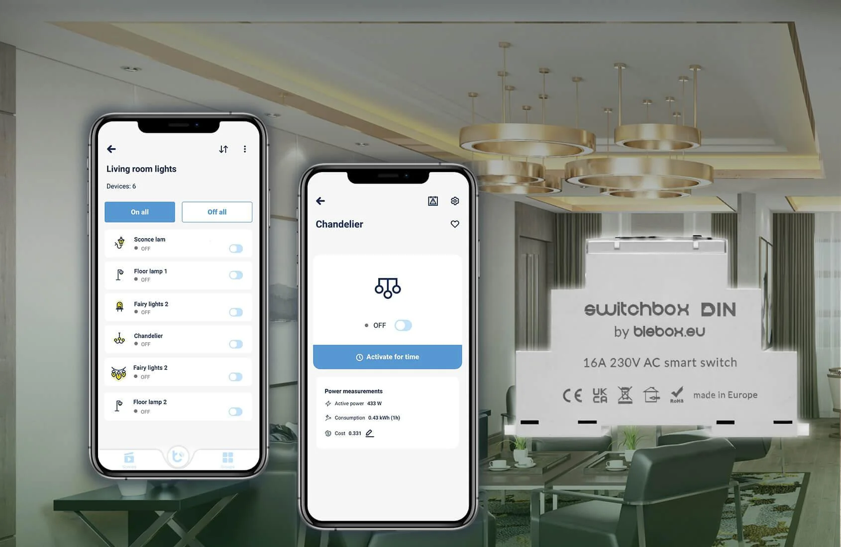 BleBox SwitchBox DIN - sterowanie obwodem elektrycznym lokalnie oraz zdalnie, z poziomu własnego smartfona!