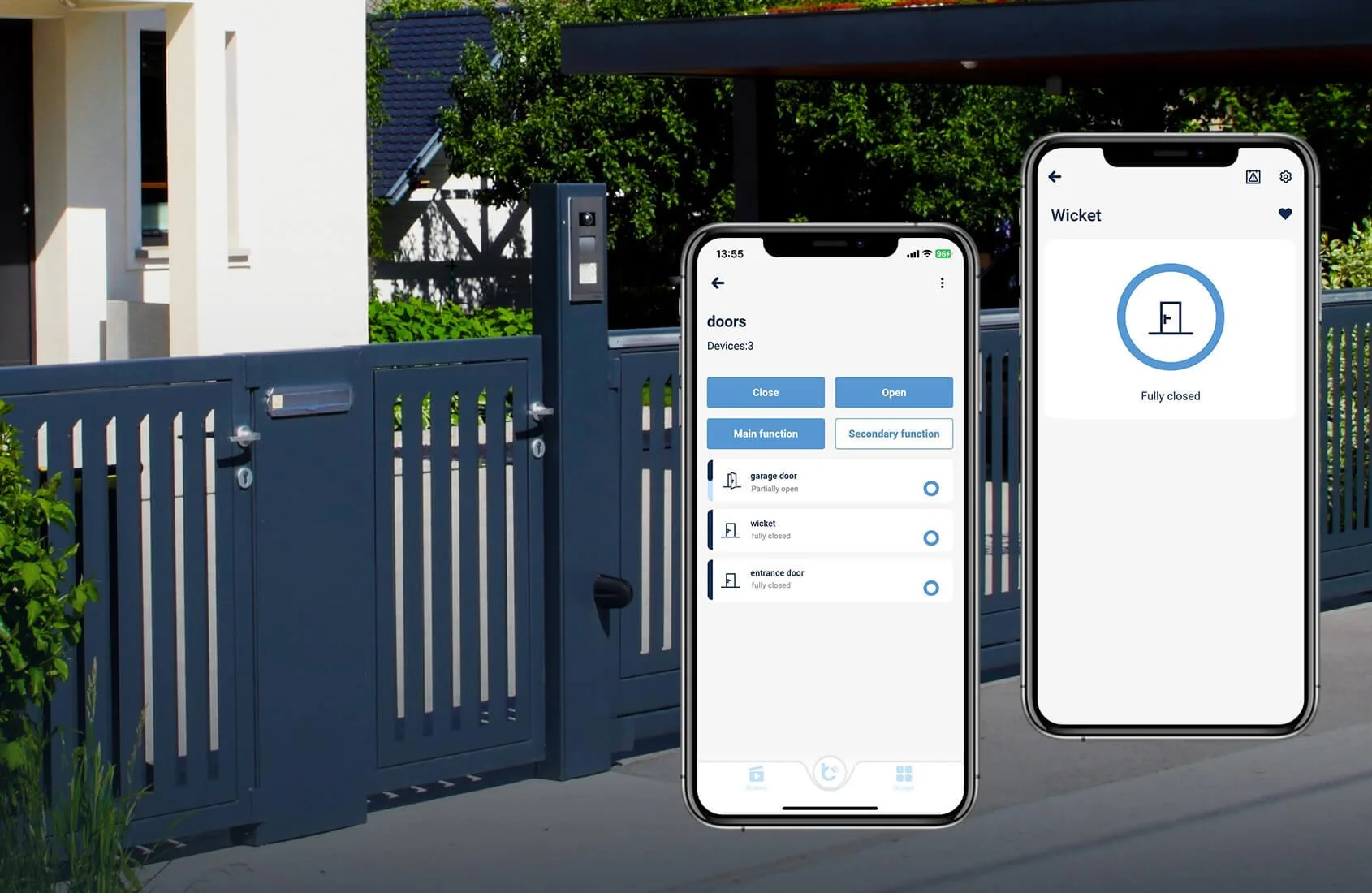 Sterowanie drzwiami i furtkami