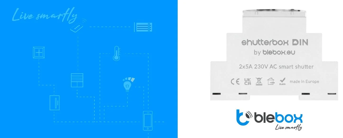 Moduł sterowania roletami shutterbox din Blebox
