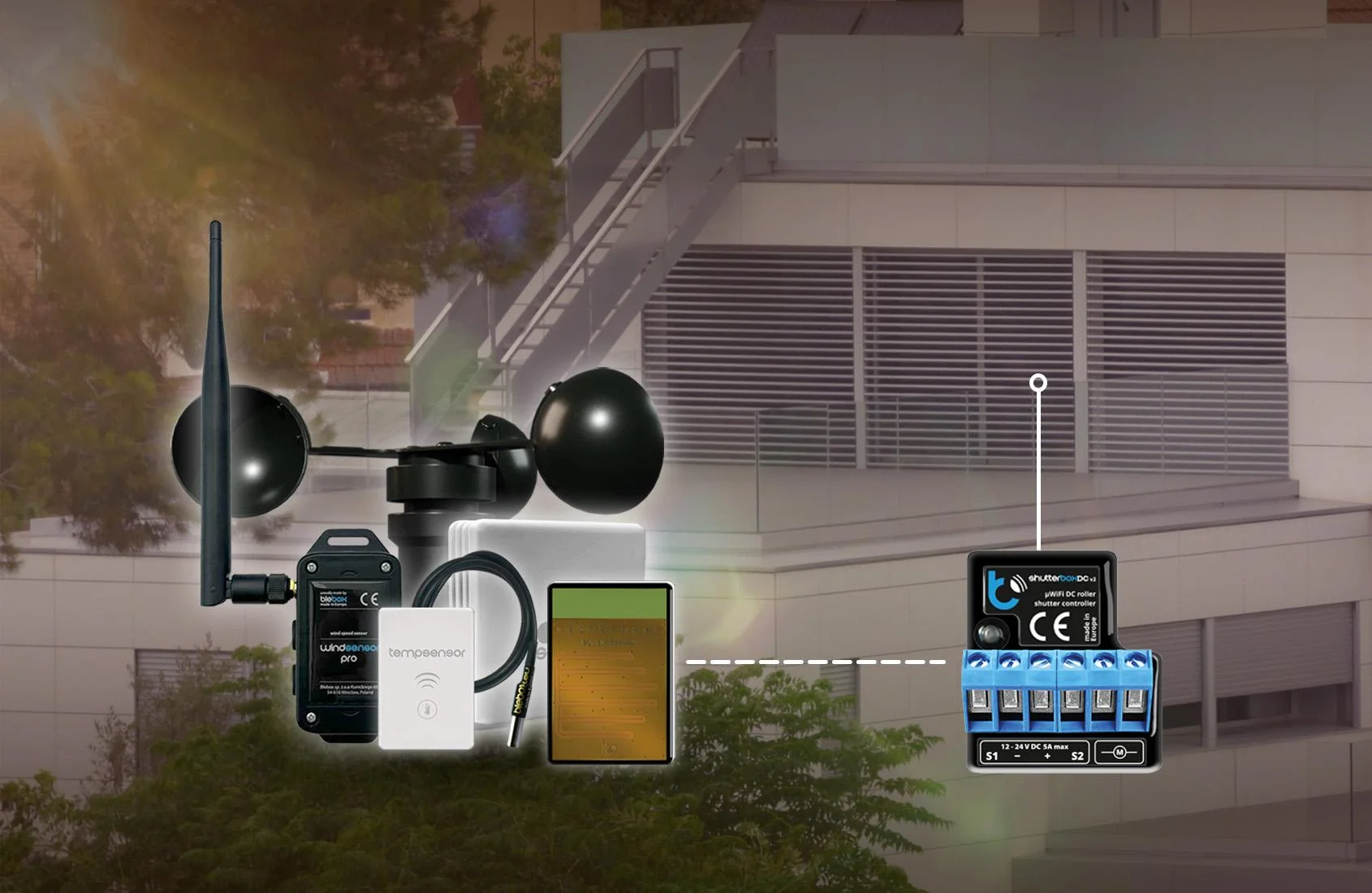 Sterownik BleBox shutterBoxDC v2 - steruj nim przez sieć Wi-Fi, bez prowadzenia przewodów!