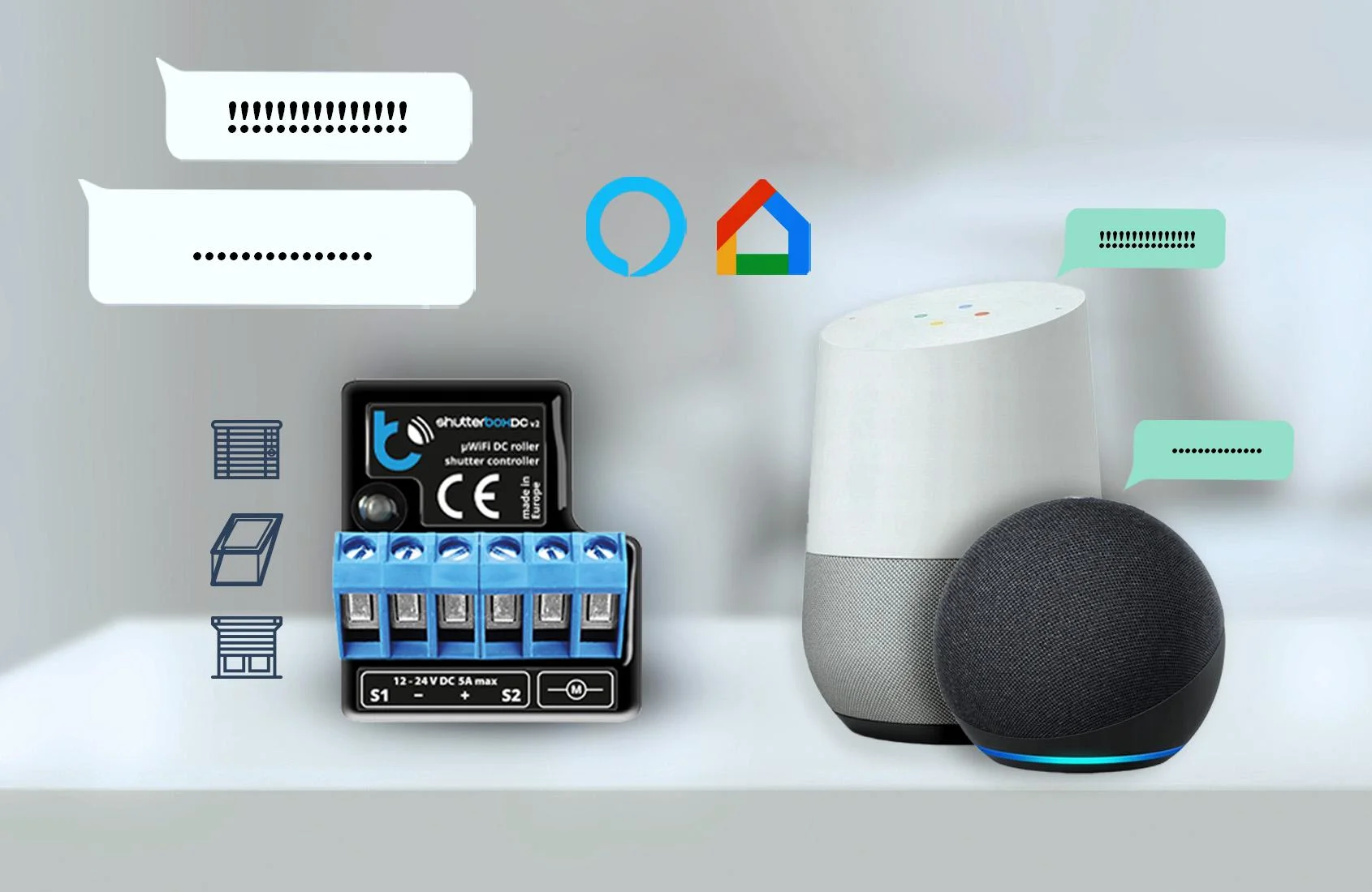 Moduł sterowania roletami shutterboxdc v2 Blebox