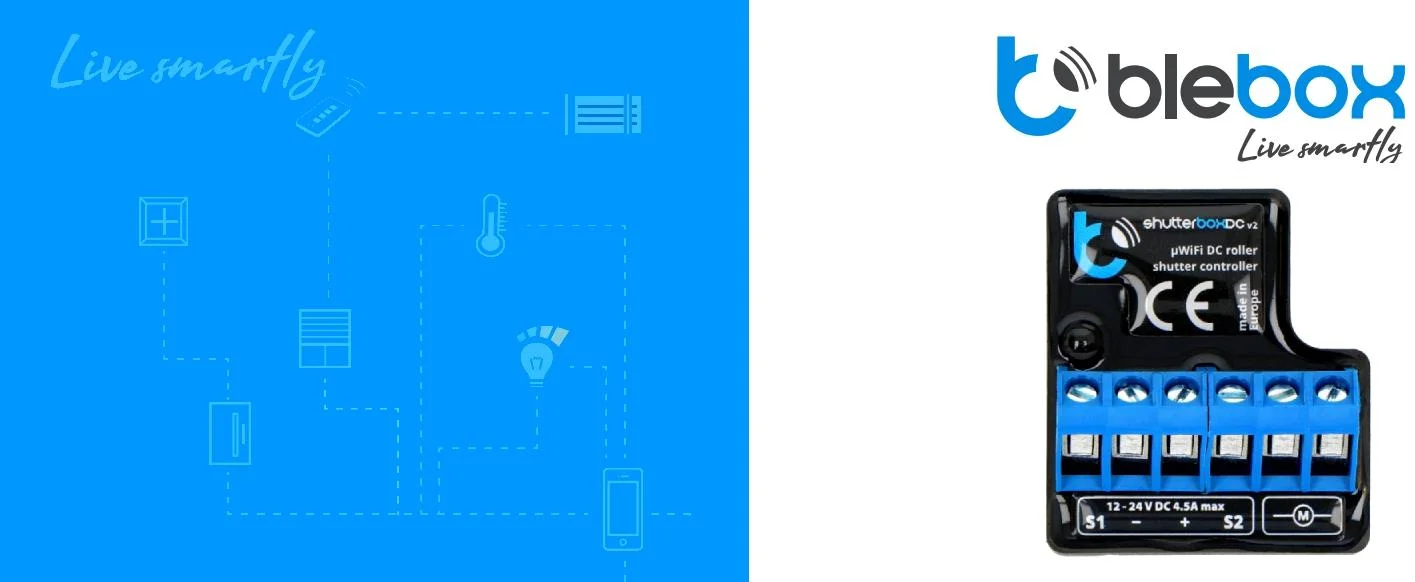 Moduł sterowania roletami shutterboxdc v2 Blebox