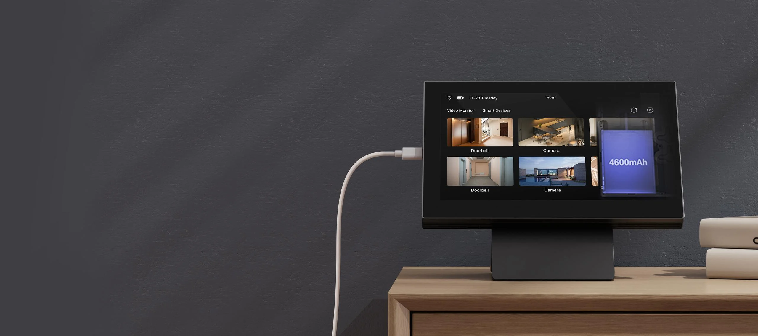 Bezprzewodowy monitor bezpieczeństwa EZVIZ SD7 - prosta instalacja i łatwe, bezproblemowe ładowanie