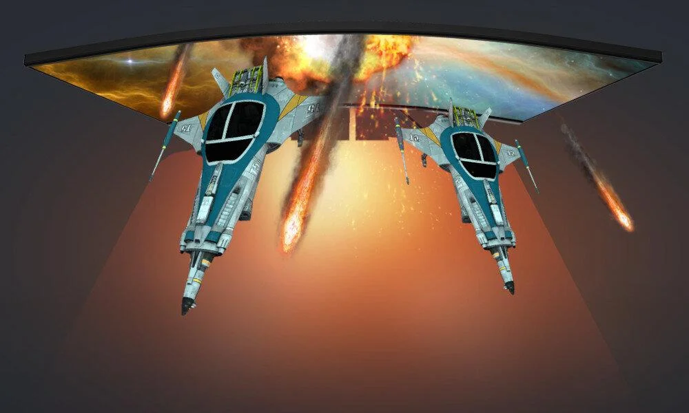 Monitor o zakrzywionej konstrukcji