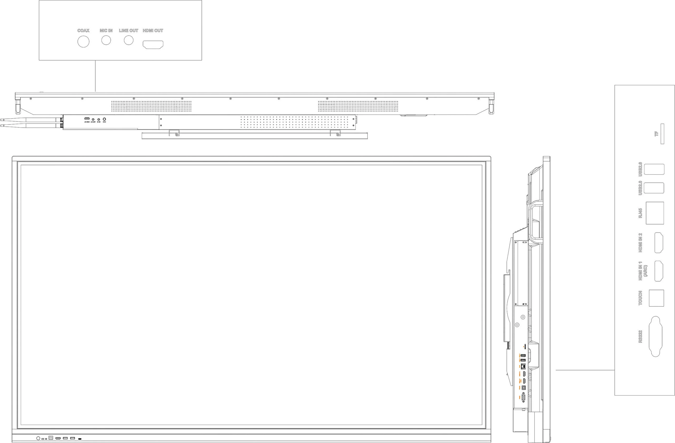 Monitor interaktywny Dahua LPH65-ST410-S2