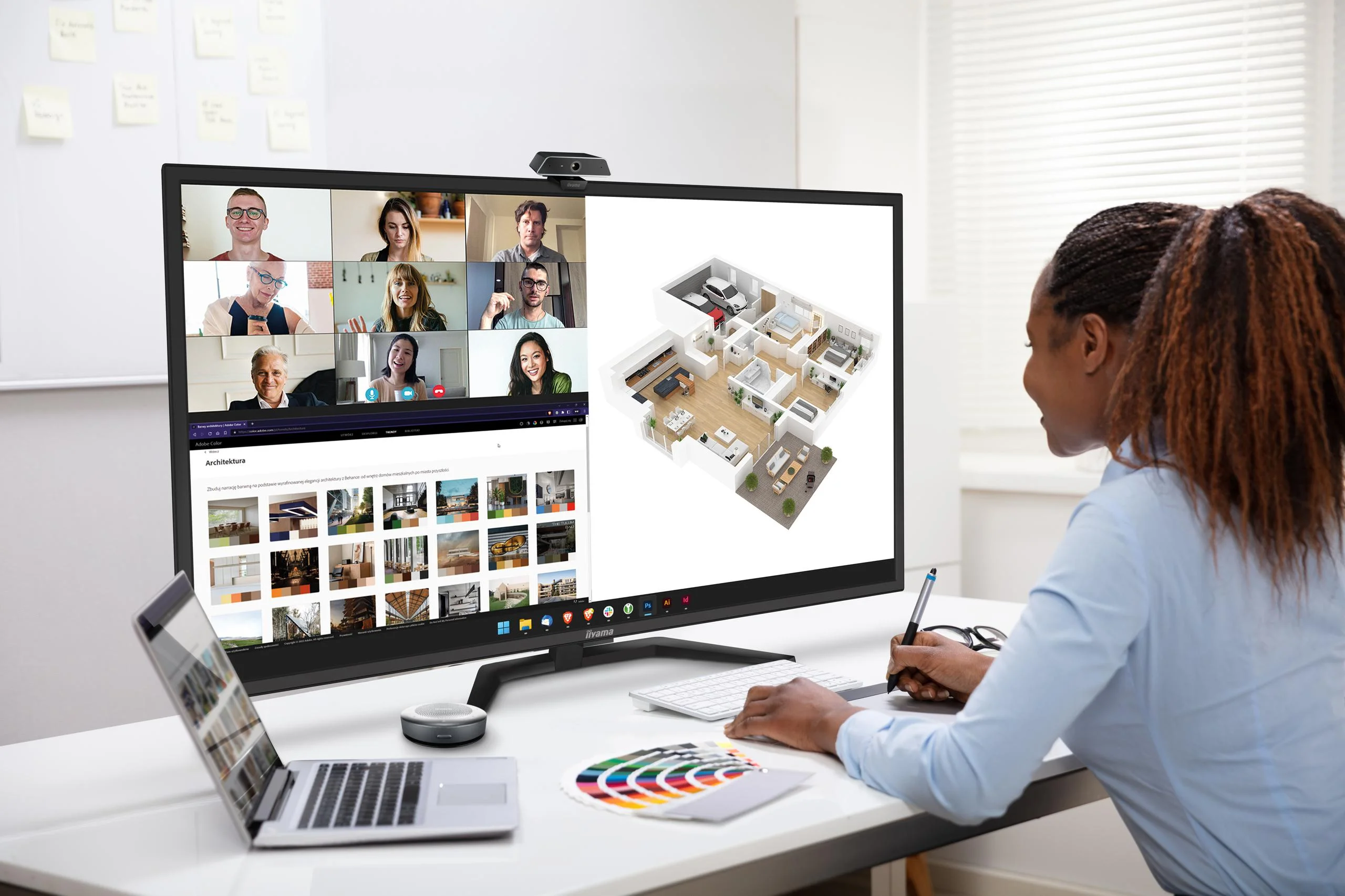 Monitor LED IIYAMA X4373UHSU-B1 43 cale VA HDMI DisplayPort USB