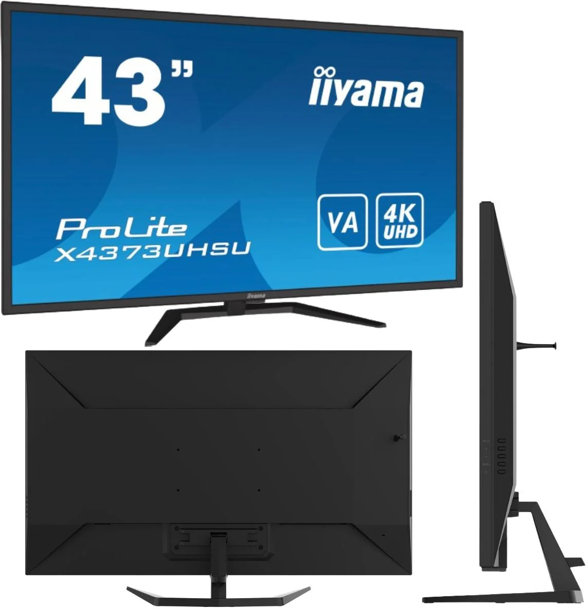 Monitor LED 43" Ultra HD 4K VA z funkcją PbP IIYAMA ProLite X4373UHSU-B1 - najważniejsze cechy:
