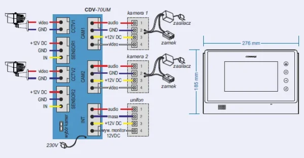 monitor wideodomofonu commax cdv 70um white a2980057fc4d45cc9019b53c47daf035