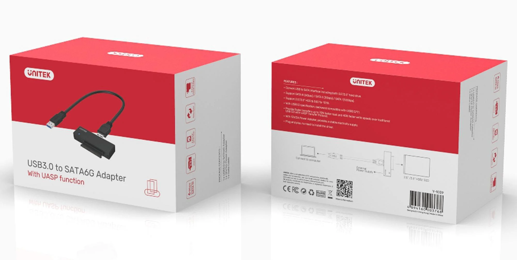 Mostek USB Unitek USB 3.0 - SATA III 2,5"/3,5"