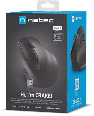 mysz bezprzewodowa natec crake 2 czarny 67a3b65d8c1c4100a3e6811e30207444