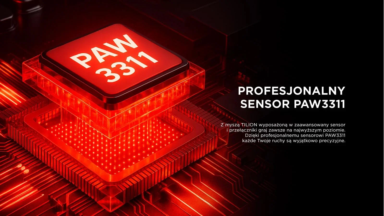 Mysz bezprzewodowa Rampage TILION Czarna