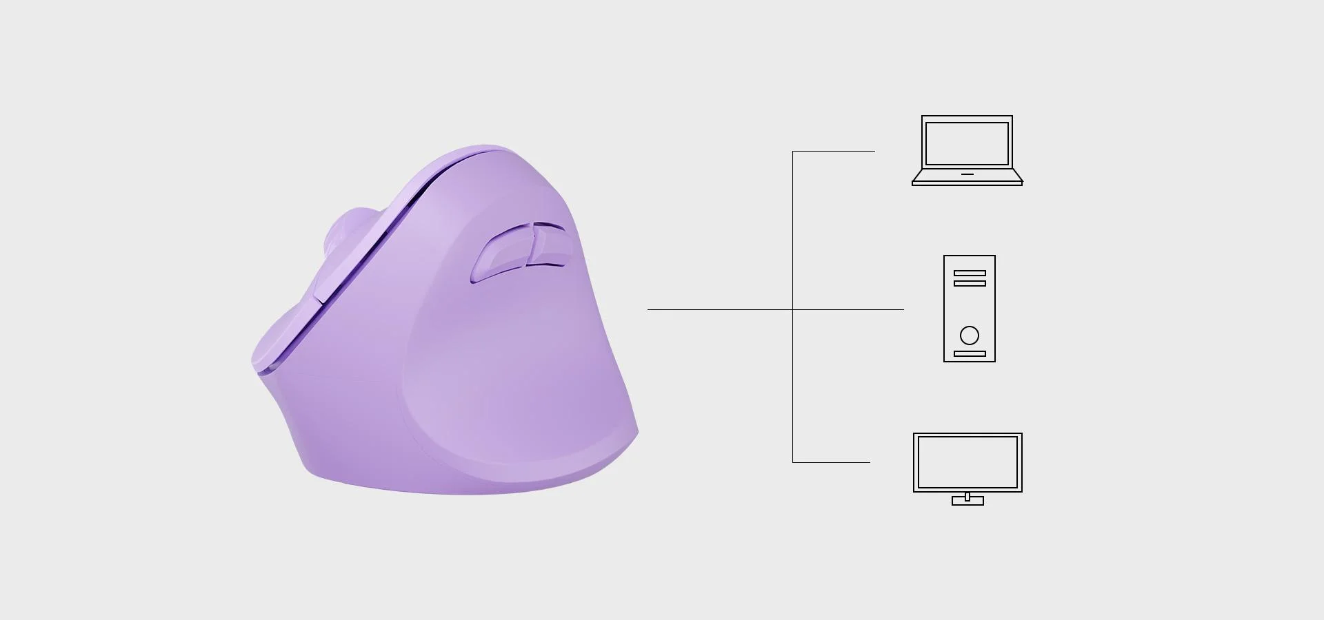 Mysz komputerowa Natec Crake 2 Pure Lavender