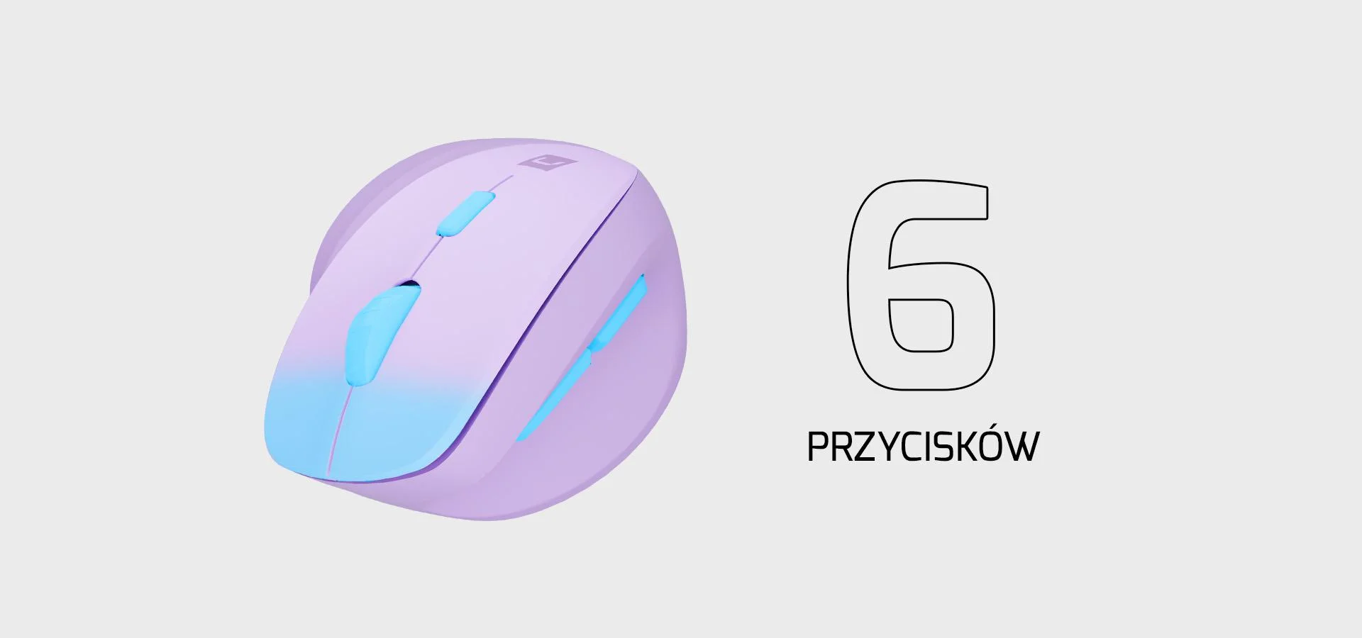 Mysz komputerowa Natec Crake 2 Pure Lavender